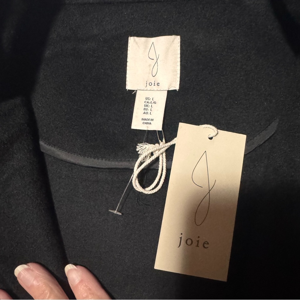 joie (NWT) Wool Blend Bomber Style Jacket, Size Large - Picture 8 of 10